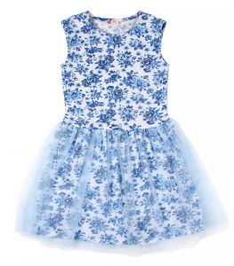 Платье для девочки Голубая роза