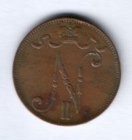 5 пенни 1906 г. редкий год Финляндия