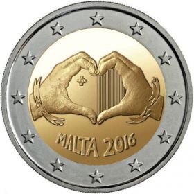 Любовь 2 евро  Мальта  2016 на заказ