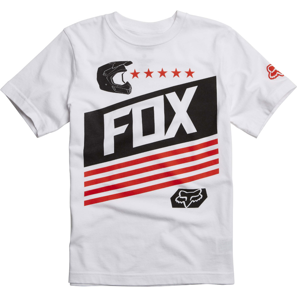 Fox Youth Ozwego SS Tee Optic футболка подростковая, белая