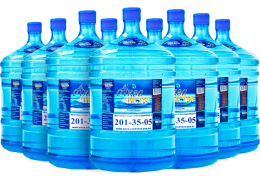 Доставка воды Аква чистая 9 бутылей по 19л.