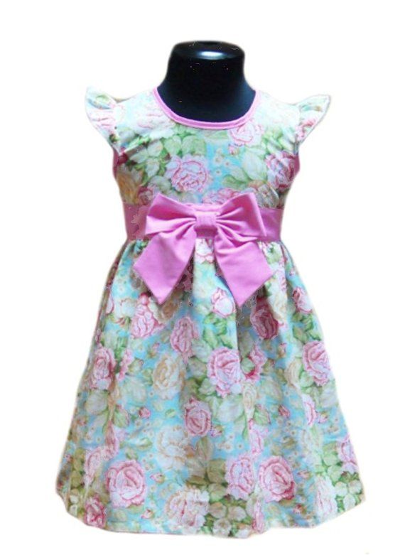 Платье для девочки Розовый пион