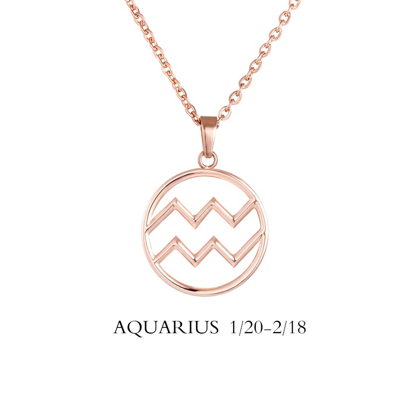 Zodiac necklace aquarius 290506 color
