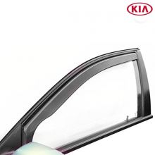 Дефлекторы Kia Rio от 2012 3D для дверей вставные Heko (Польша) - 2 шт.