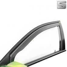 Дефлекторы Seat Ibiza III от 1999 - 2002 3D для дверей вставные Heko (Польша) - 2 шт.