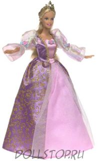 Barbie as Rapunzel  with Musical Hair Brush , 2001, Mattel - коллекционная кукла Барби как Рапунцель с музыкальной расческой