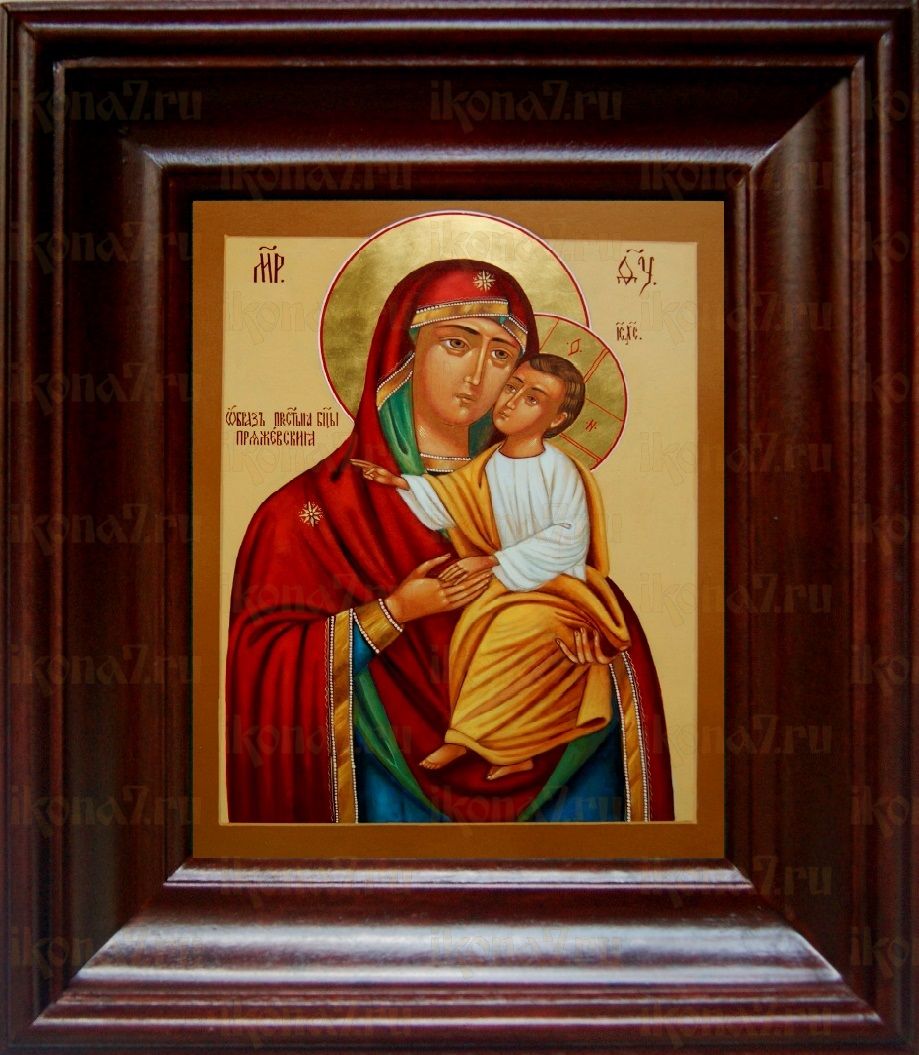 Пряжевская икона Божьей Матери (21х24), простой киот
