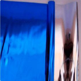 Плёнка металл, синяя, 200 гр, 70 см*7,5 м