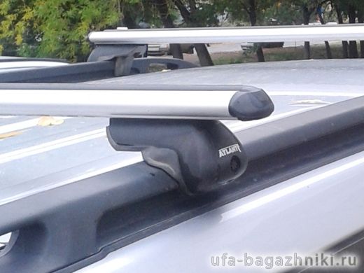 Багажник на крышу Subaru Forester SF 1997-2002, Атлант, аэродинамические дуги на рейлинги