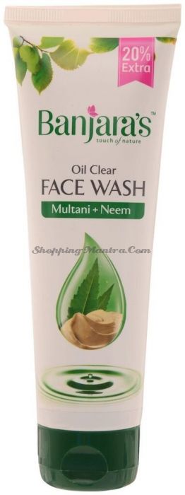 Гель для умывания Лечебная глина и Ним Банджарас | Banjara’s Multani Neem Face Wash