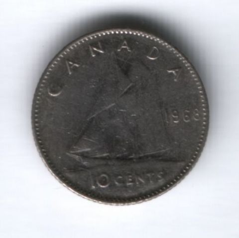 0 32 в рублях. Сколько стоит 10 центов из Канады 1968 года.