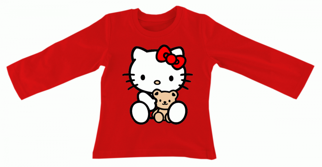 Джемпер красный для девочки Hello Kitty