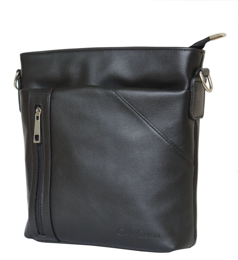 Кожаная мужская сумка Carlo Gattini Lonato black 5011-01