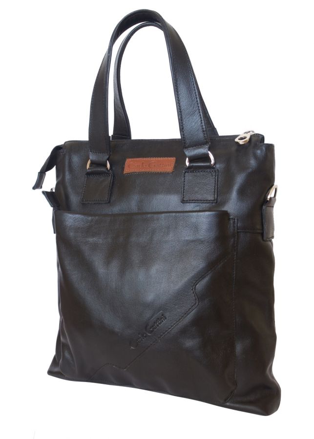 Кожаная мужская сумка Carlo Gattini Vilotta black 5016-01