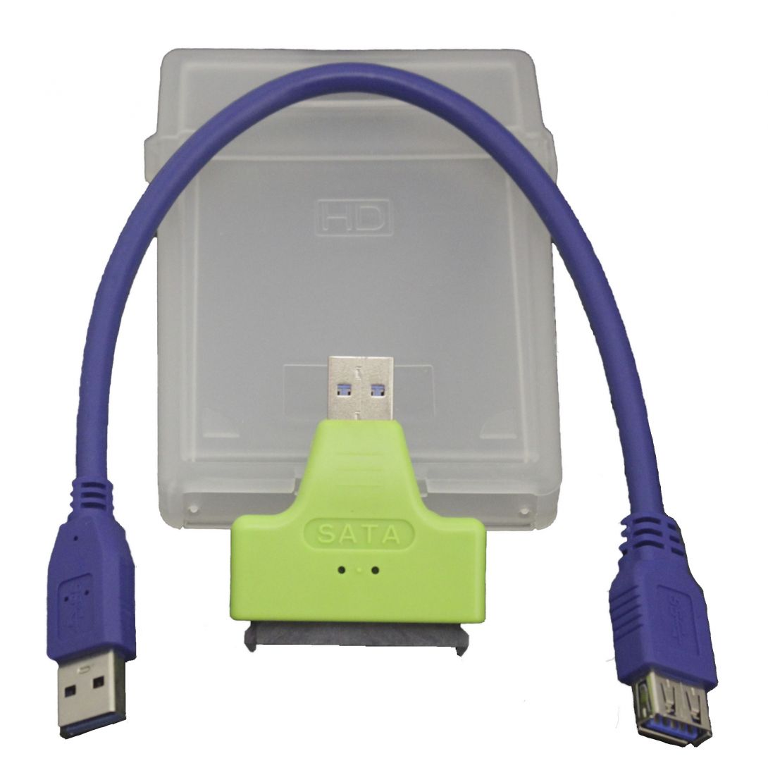 Кабель SATA-USB3.0 (конвертер + пластиковый бокс)
