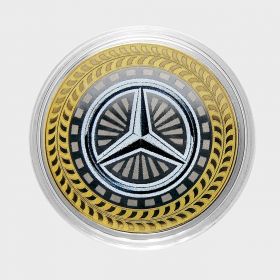 10 рублей Mercedes-Benz, серия автомобили мира, цветная,гравировка