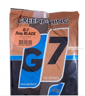 Прикормка Greenfishing G7 Ice Лещ черный 500 гр