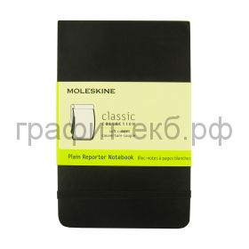 Книжка зап.Moleskine Pocket Reporter Soft нелинованная черная QP813