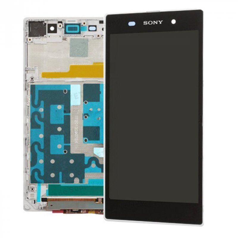 LCD (Дисплей) Sony C6903 Xperia Z1 (в сборе с тачскрином) (в раме) (white) Оригинал