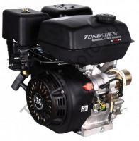 Двигатель Zongshen (Зонгшен) ZS 190 FE с электростартером, имеет объем 420 куб. см и обладает мощностью 15 л. с., горизонтальный вал 25 мм.