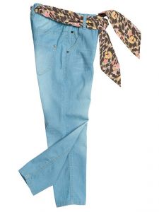 Летние джинсовые брюки для девочки