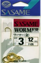 Крючок Sasame Wormer F-876 упаковка 12 шт