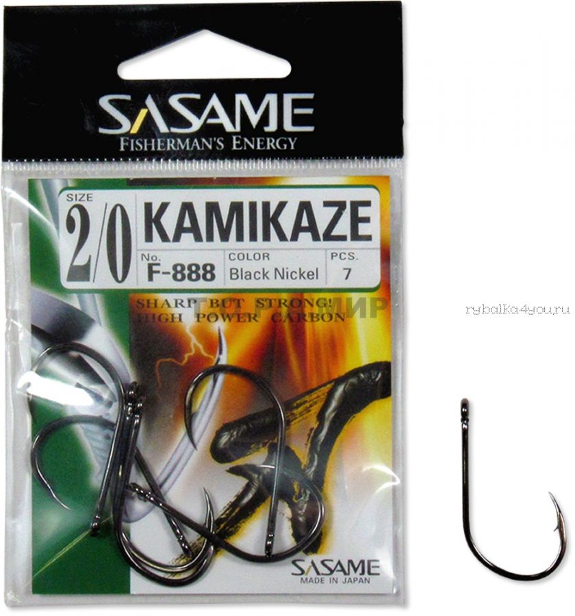 Крючок Sasame Kamikadze F- 888 (упаковка)