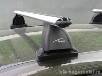 Багажник на крышу BMW 1-serie E87, Lux, аэродинамические  дуги (53 мм)