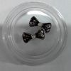 Бабочки маленькие черные с камнем