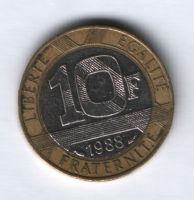 10 франков 1988 г. Франция