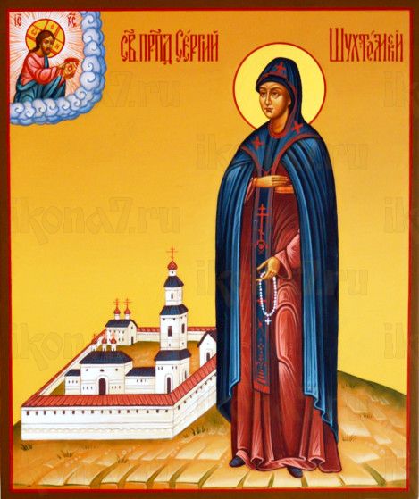 Сергий Шухтомский (рукописная икона)
