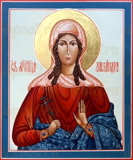 Александра Анкирская (Коринфская) икона (рукописная)
