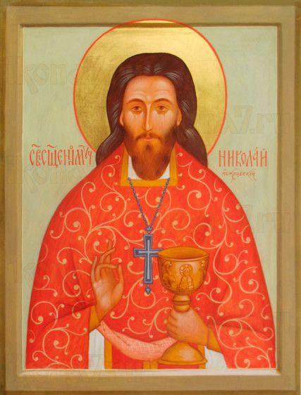 Николай Искровский (рукописная икона)