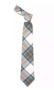 Истинно шотландский клетчатый галстук 100% шерсть , расцветка клан Стюарт (Синий вариант)