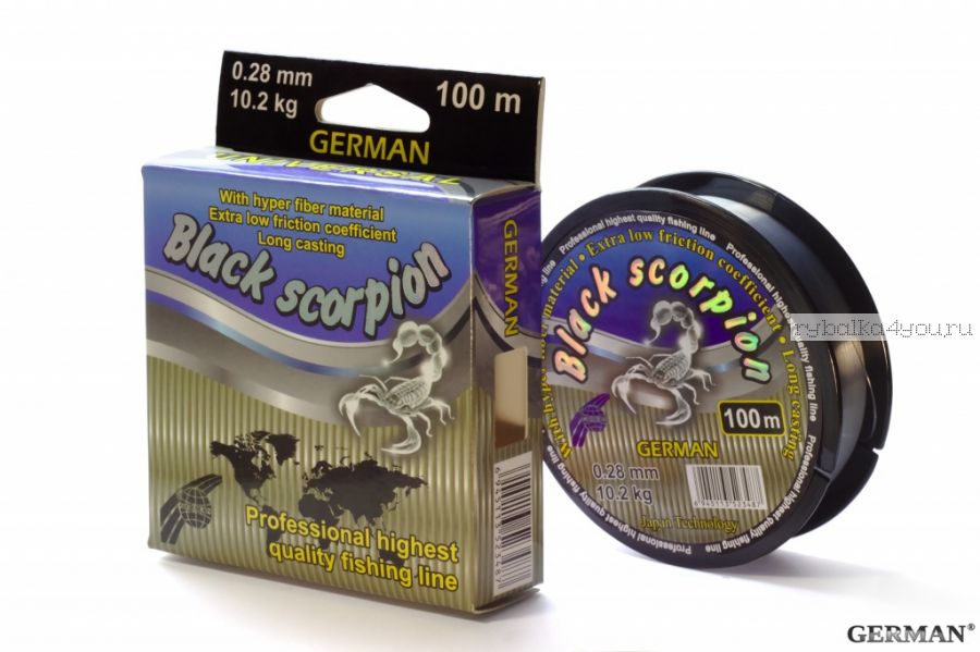 Леска монофильная German Black Scorpion 100 м