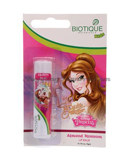 Детский бальзам для губ Биотик Дисней Принцесса Белль Миндаль | Biotique Disney Princess Belle Almond Blossom Baby Lip Balm