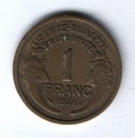 1 франк 1933 г. Франция