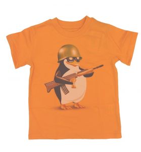 оранжевая футболка для мальчика