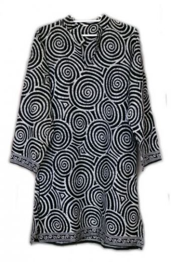 Женская длинная индийская рубашка (курта, туника). Купить с пересылкой по РФ и миру. Интернет магазин