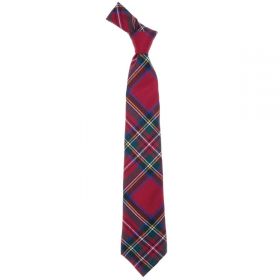 Истинно шотландский клетчатый галстук 100% шерсть , расцветка клан Стюарт (королевский)