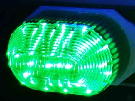 LED-строб накладной, зеленый