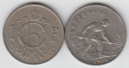 Люксембург  1 франк 1964 г