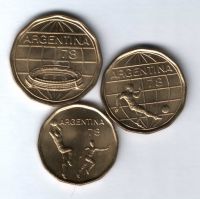 Набор монет 1978 г. Аргентина, Чемпионат мира по футболу