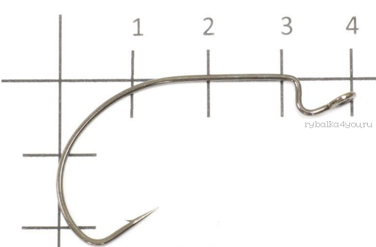 Крючок офсетный Yoshi Onyx Offset Hook Long  (BN), BIG EYE WITH SPRING, с пружинкой (упак. 5шт.)