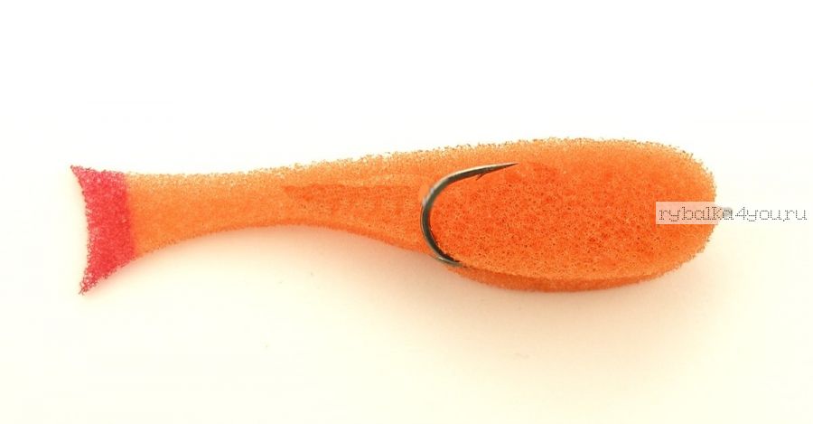 Поролоновая рыбка OnlySpin Bait 110 мм / упаковка 5 шт / цвет: оранжевый