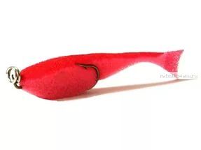 Поролоновая рыбка OnlySpin Bait 80 мм / упаковка 5 шт / цвет: красный