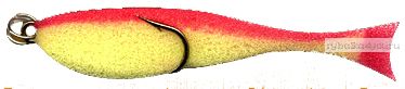 Поролоновая рыбка OnlySpin Bait 80 мм / упаковка 5 шт / цвет: желто-красный