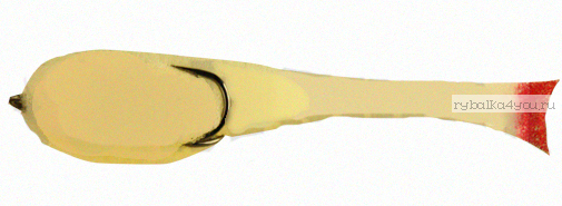Поролоновая рыбка OnlySpin Bait 95 мм / упаковка 5 шт / цвет: белый