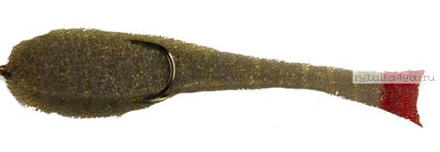 Поролоновая рыбка OnlySpin Bait 95 мм / упаковка 5 шт / цвет: черный