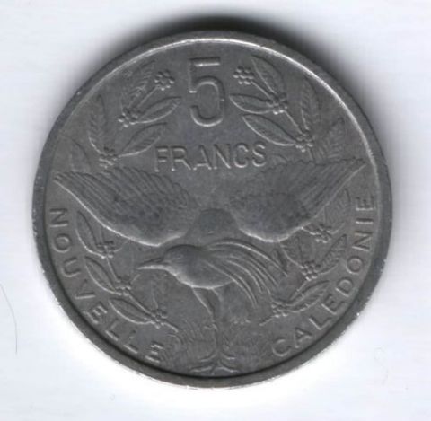 5 франков 1952 г. Новая Каледония